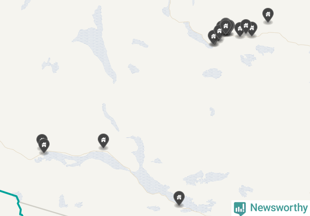 Karta över Vilhelmina kommun