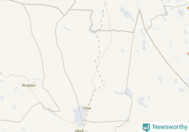 Karta över Orsa kommun