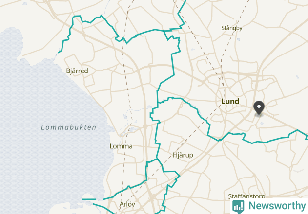 Karta över väderstationer i artikeln