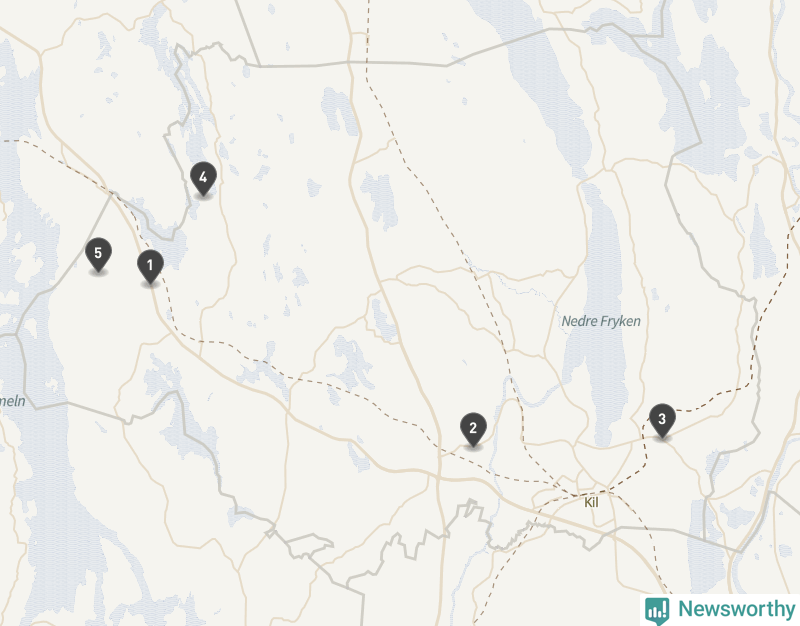 Karta över Kils kommun