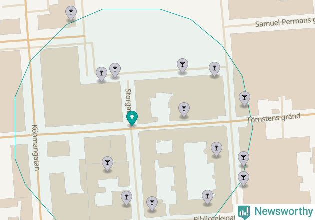 Karta över Östersunds kommun