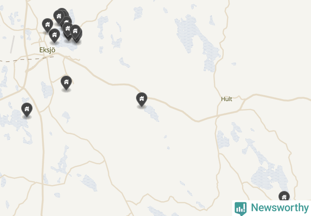 Karta över Eksjö kommun