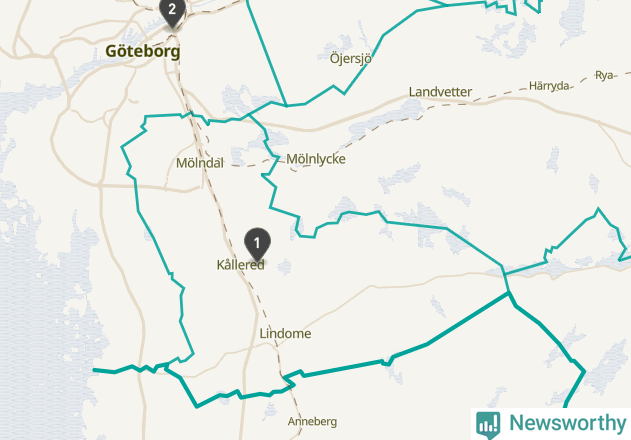 Karta över väderstationer i artikeln