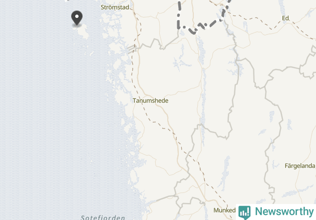 Karta över väderstationer i artikeln