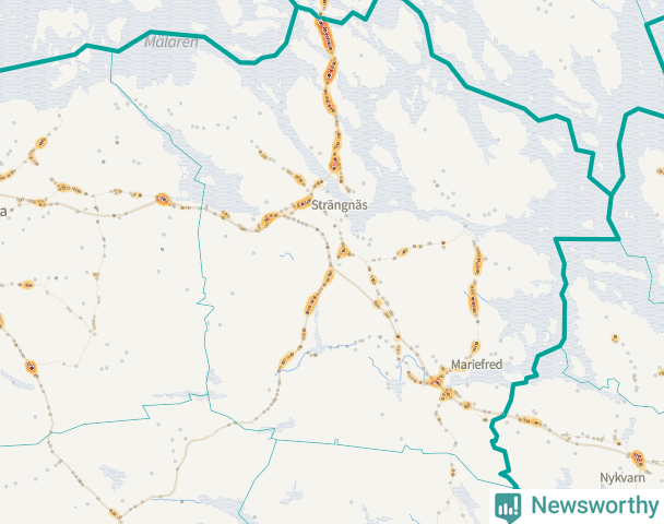 Karta över Strängnäs kommun