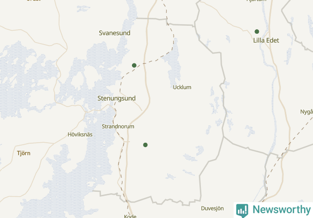 Karta över Stenungsunds kommun