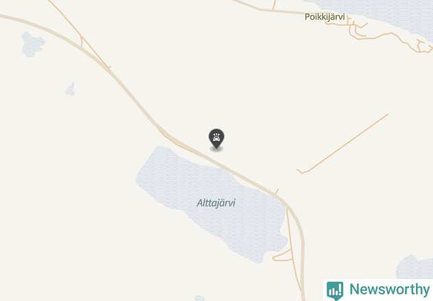 Karta över viltolyckor i Kiruna kommun