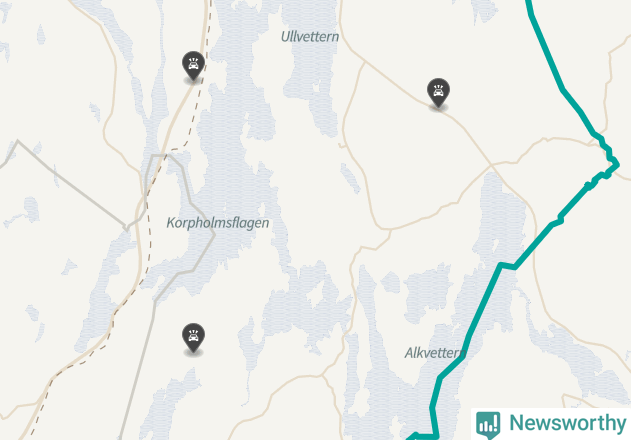 Karta över viltolyckor i Storfors kommun