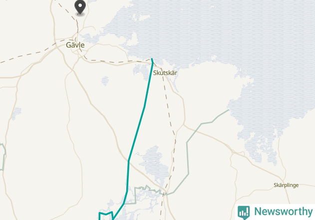 Karta över väderstationer i artikeln