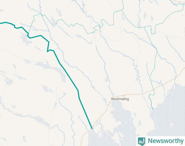 Karta över Nordmalings kommun