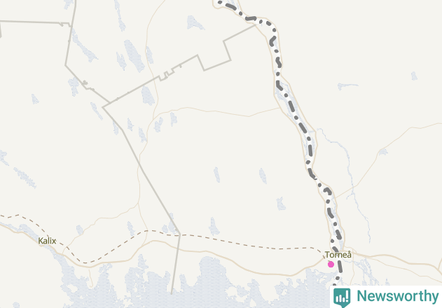 Karta över Haparanda kommun