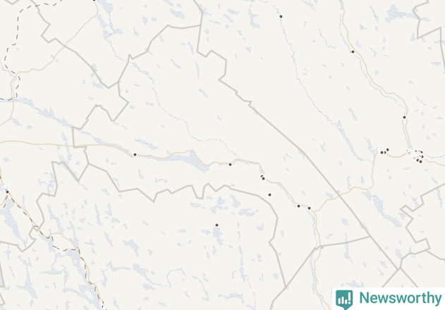 Karta över Ragunda kommun