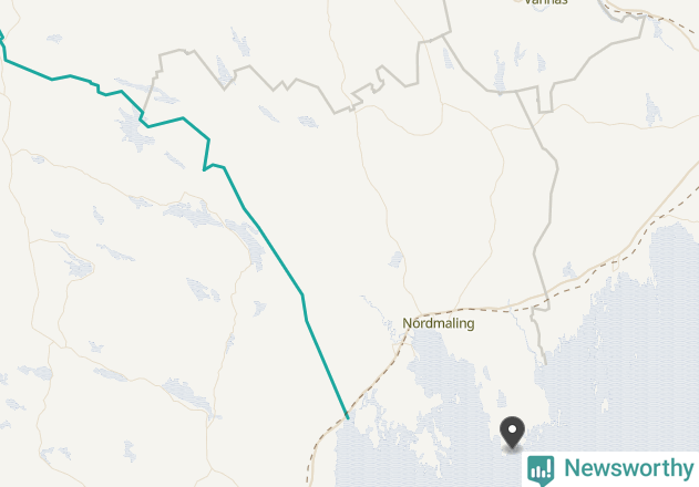 Karta över väderstationer i artikeln