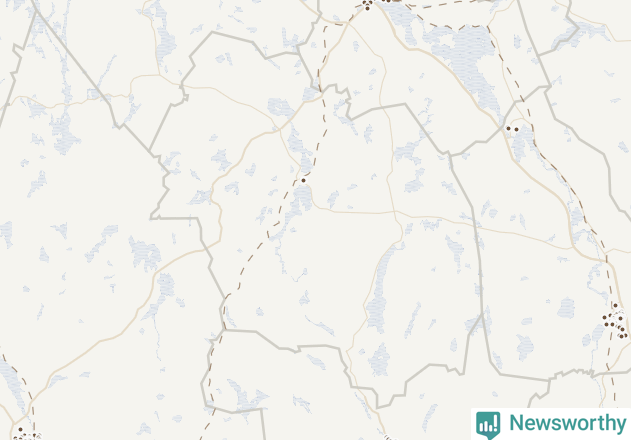 Karta över Skinnskattebergs kommun