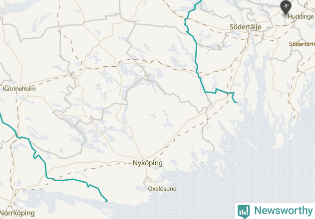 Karta över Nyköpings kommun