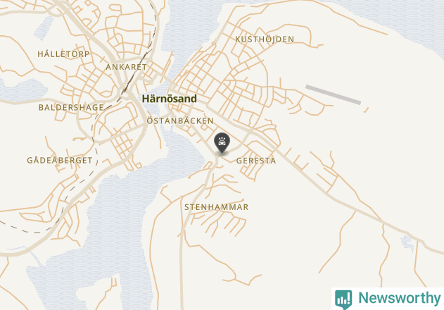 Karta över viltolyckor i Härnösands kommun