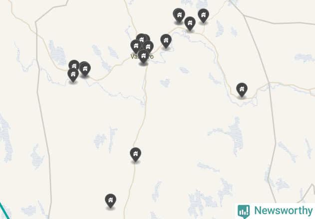Karta över Vansbro kommun