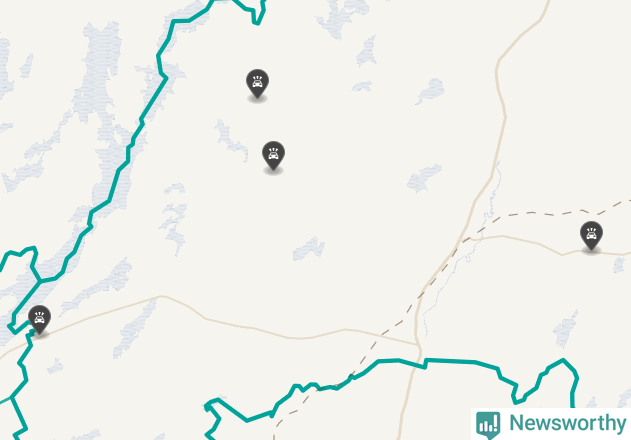 Karta över viltolyckor i Gislaveds kommun