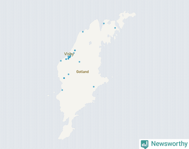Karta över Gotlands kommun