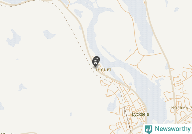 Karta över viltolyckor i Lycksele kommun