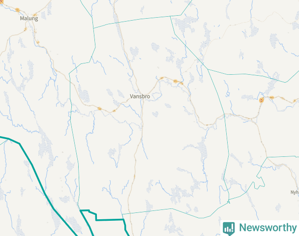 Karta över Vansbro kommun