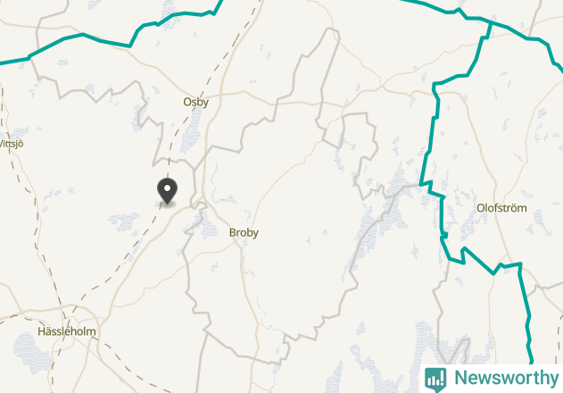 Karta över väderstationer i artikeln