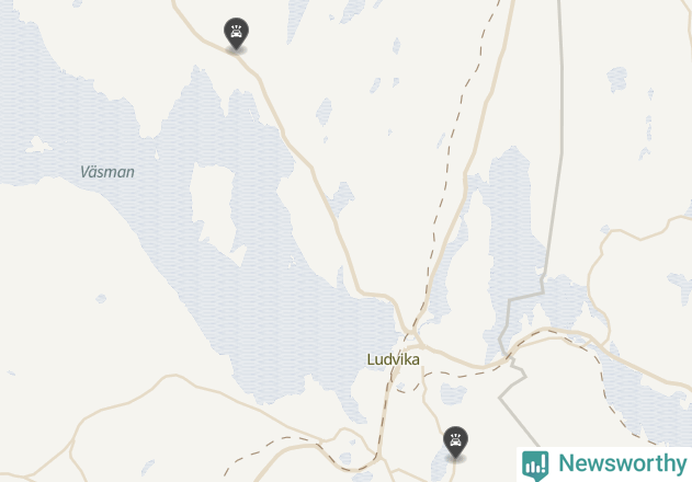 Karta över Ludvika kommun