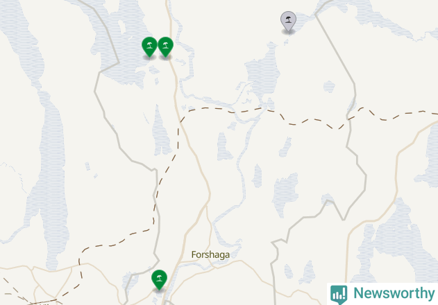 Karta över Forshaga kommun
