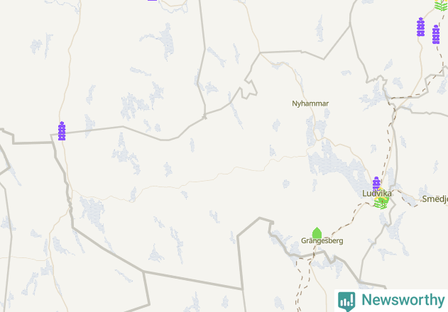 Karta över Ludvika kommun