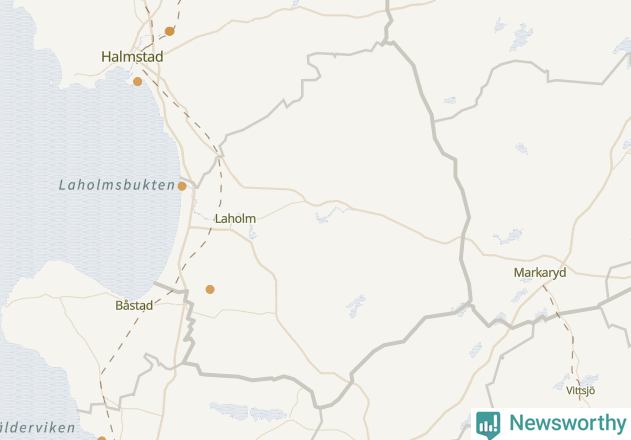Karta över Laholms kommun