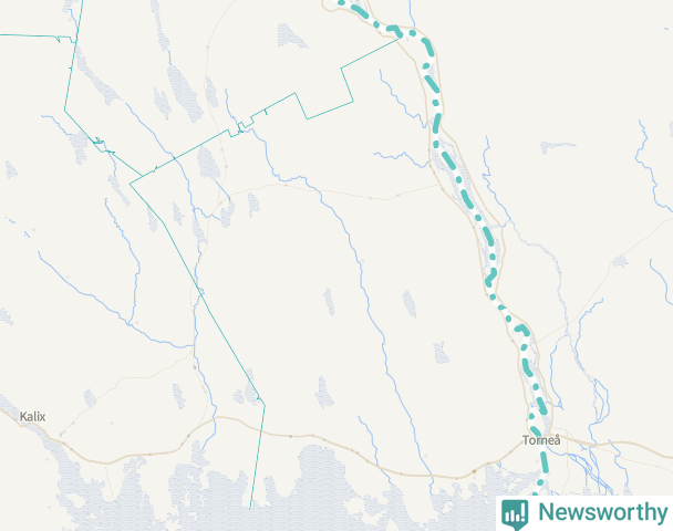 Karta över Haparanda kommun