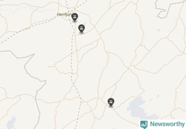 Karta över viltolyckor i Herrljunga kommun