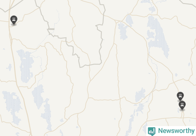 Karta över viltolyckor i Tingsryds kommun