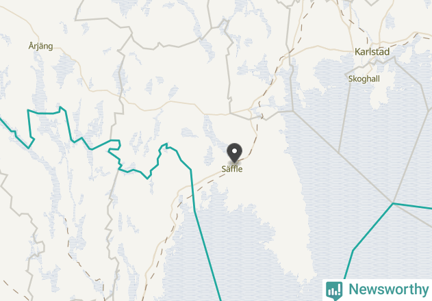 Karta över väderstationer i artikeln