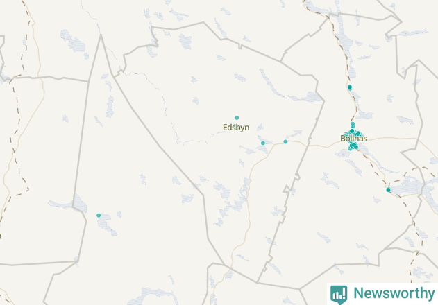 Karta över Ovanåkers kommun