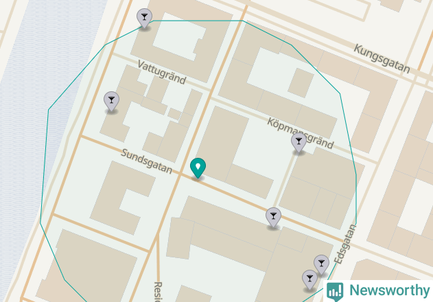 Karta över Vänersborgs kommun