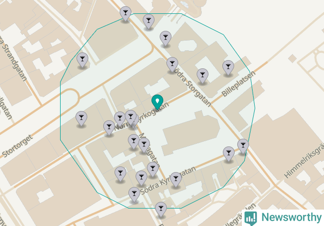 Karta över Helsingborgs kommun