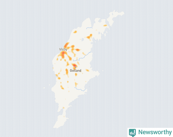 Karta över Gotlands kommun
