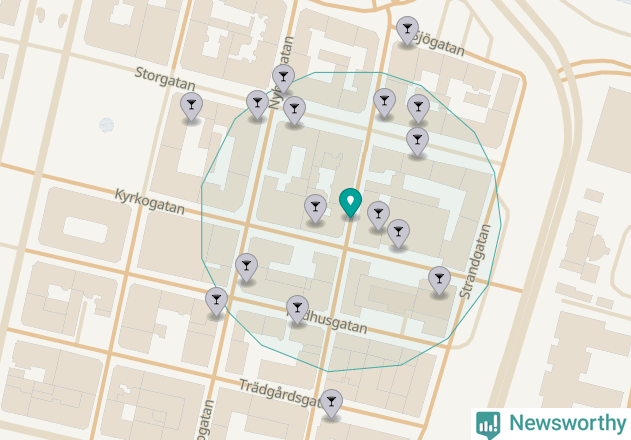 Karta över Sundsvalls kommun