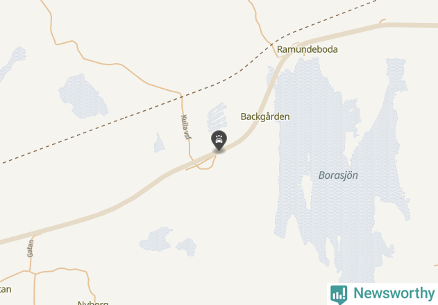 Karta över viltolyckor i Laxå kommun