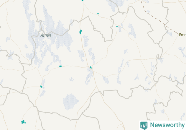 Karta över Tingsryds kommun