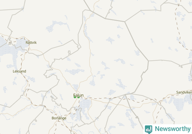 Karta över Falu kommun