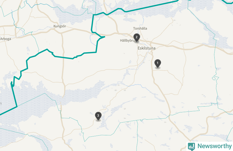 Karta över väderstationer på Gotland