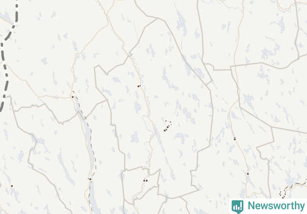 Karta över Hagfors kommun