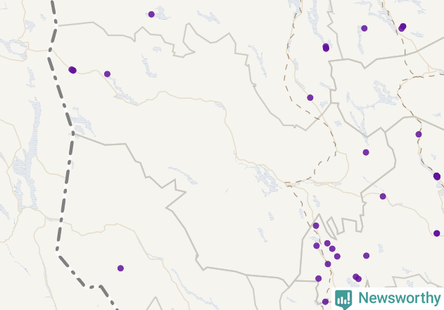 Karta över Härjedalens kommun