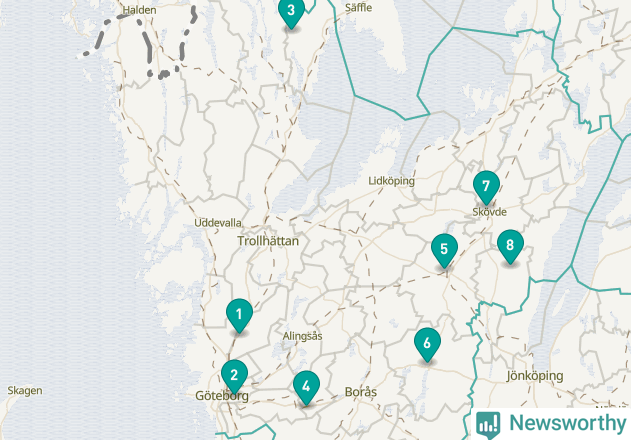 Karta över Sotenäs kommun