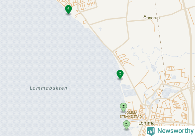 Karta över Lomma kommun
