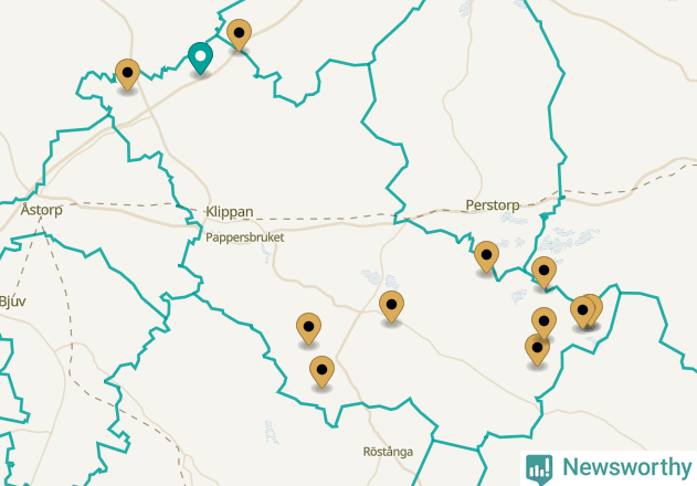 Karta över Klippans kommun