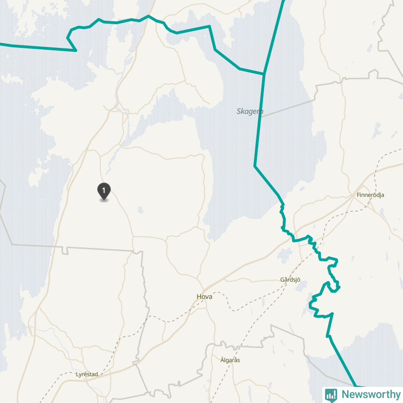 Karta över Gullspångs kommun