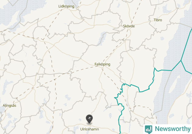 Karta över Skara kommun